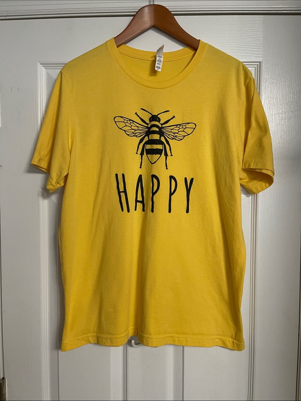 Bee Happy Graphic T-Shirt - Yellow
